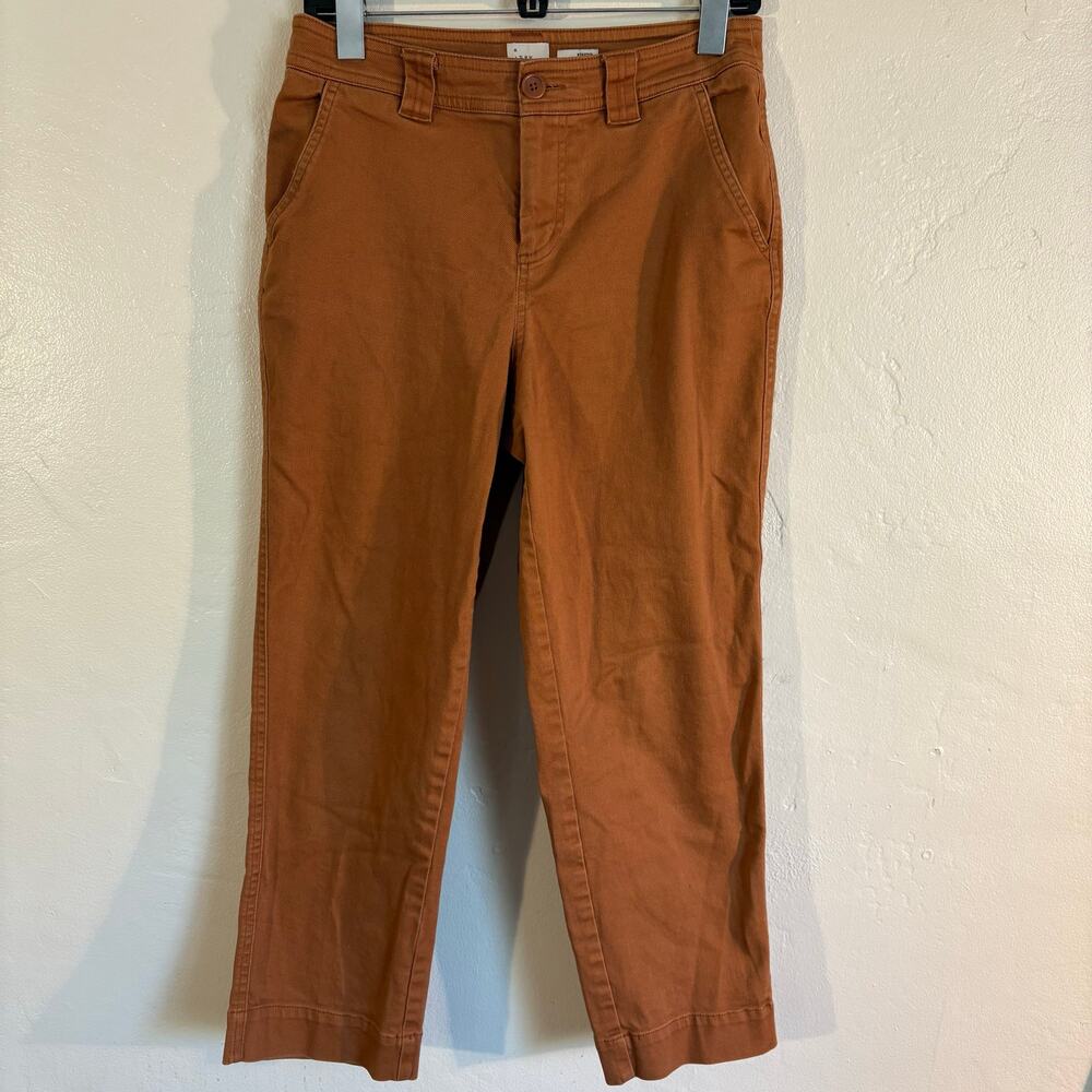 a‎ new day tan cotton pants stretch size 4